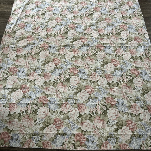 Cuddledown Floral Cotton Twin Duvet Cover Standard Sham Ruffle Throw Pillows Set - Picture 2 of 15